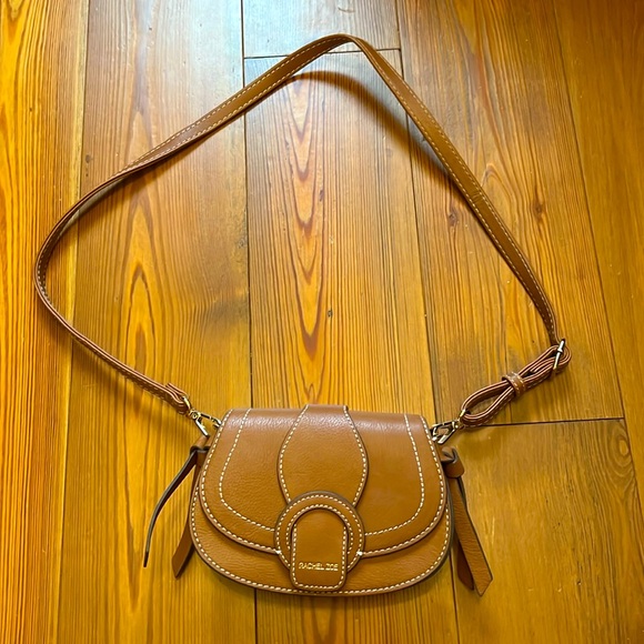 Rachel Zoe Edessi Crossbody/Belt Purse Brown Saddle Bag, Vegan Leather - Picture 1 of 6